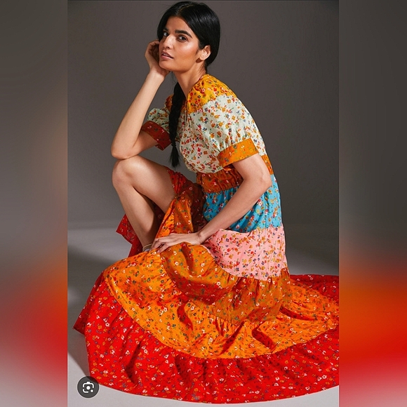 Anthropologie Dresses & Skirts - Anthropologie Tiered & True Maxi Dress Size Small